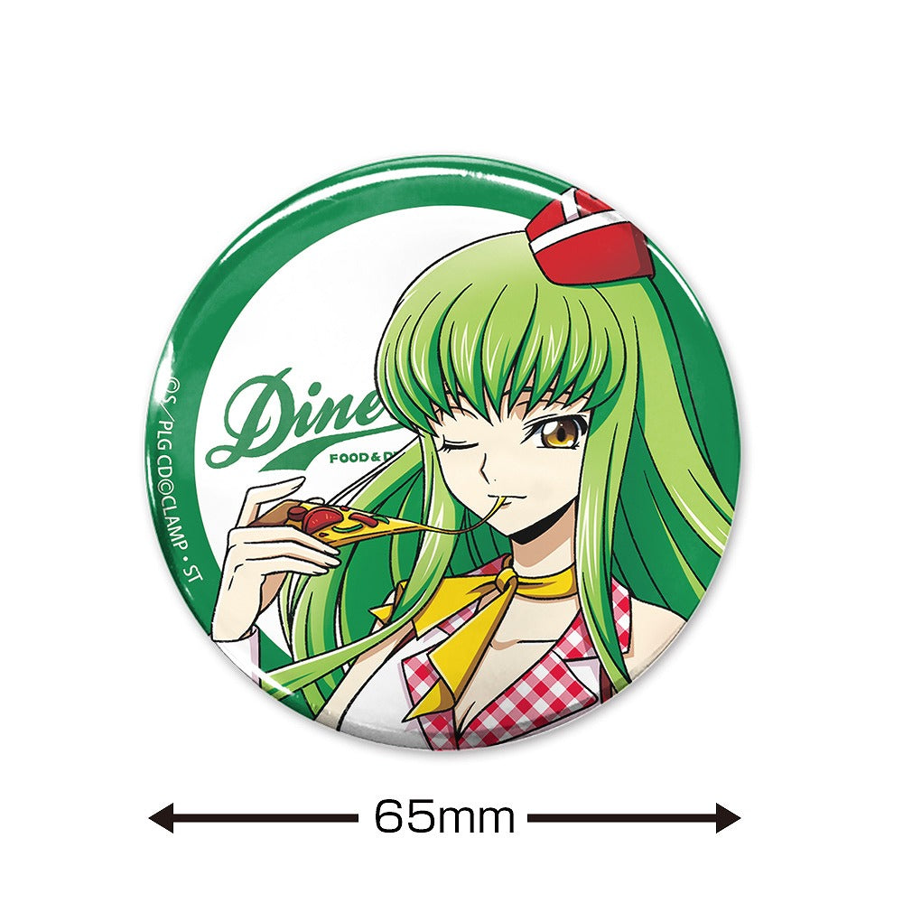 コードギアス 奪還のロゼ 描き下ろし C.C. 65mm缶バッジ アメリカンダイナーV.. 【03/24頃入荷】