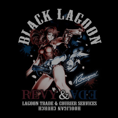 ブラック・ラグーン レヴィ＆エダ Tシャツ BLACK XL 【01/24頃入荷】