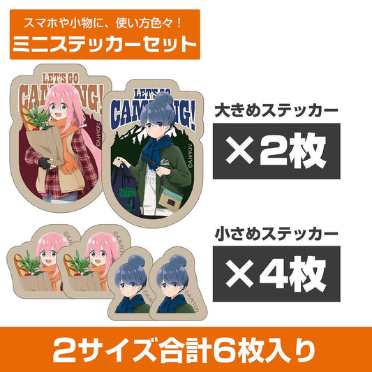 『ゆるキャン△ SEASON３』 描き下ろし リン＆なでしこ ミニステッカーセット ゼブラでお.. 【03/24頃入荷】