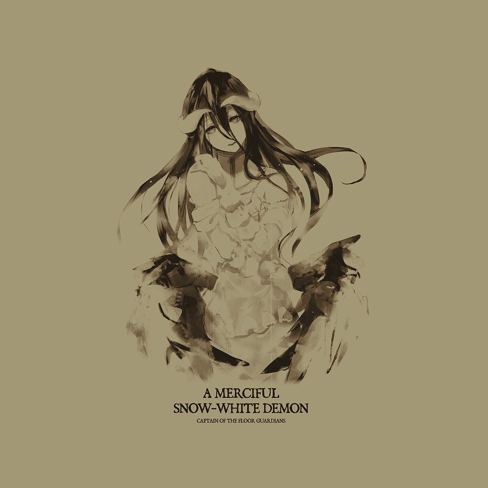 劇場版「オーバーロード」聖王国編 アルベド Tシャツ 慈悲深き純白の悪魔 Ver. SAND KHAKI L  【03/16頃入荷】