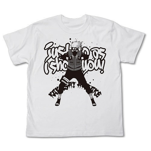 NARUTO-ナルト- 疾風伝 カカシＴシャツ WHITE XL 【01/24頃入荷】