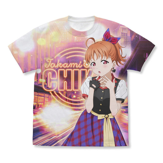 ラブライブ！サンシャイン!! 描き下ろし 高海千歌 フルグラフィックTシャツ ソロコンサー.. WHITE S 【02/04頃入荷】