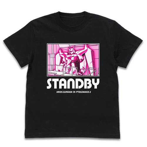 機動戦士ガンダム00 アリオスガンダム STANDBY Tシャツ BLACK S  【03/16頃入荷】