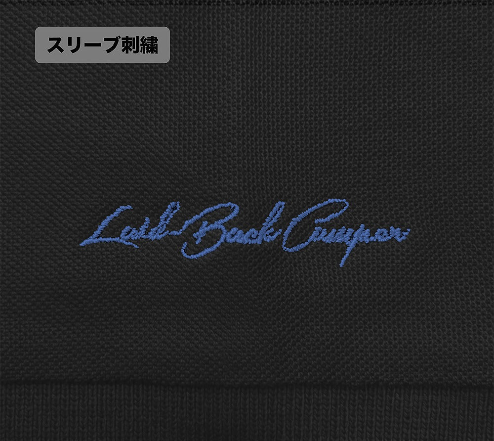 『ゆるキャン△ SEASON３』 バイク志摩リン ワンポイント刺繍ポロシャツ INDIGO L  【03/24頃入荷】