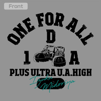 TVアニメ『僕のヒーローアカデミア』 緑谷出久 カレッジ プルオーバーパーカー MIX GRAY M  【03/04頃入荷】