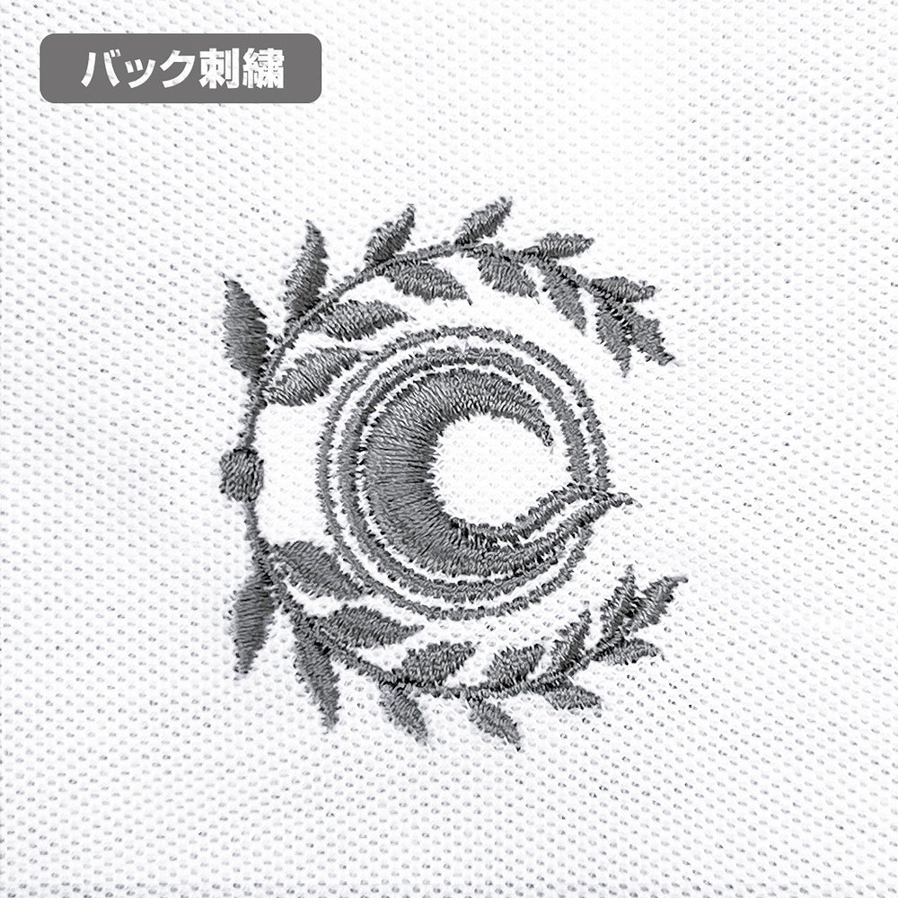 Fate/Grand Order セイバー/沖田総司シルエット 刺繍ポロシャツ 沖田総司ｼﾙｴｯﾄ 刺繍ﾎﾟﾛｼｬﾂ/WHITE XL  【03/24頃入荷】