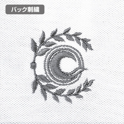 Fate/Grand Order セイバー/沖田総司シルエット 刺繍ポロシャツ 沖田総司ｼﾙｴｯﾄ 刺繍ﾎﾟﾛｼｬﾂ/WHITE XL  【03/24頃入荷】