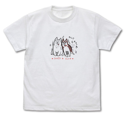 ハマジ シルビア＆シャンテの落書 Tシャツ WHITE M  【02/16頃入荷】