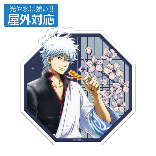 銀魂． 描き下ろし 坂田銀時 屋外対応ステッカー 小窓から覗く景色V.. 【03/16頃入荷】