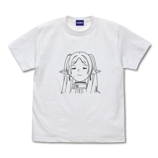 葬送のフリーレン フリーレン フェイス Tシャツ WHITE L 【02/04頃入荷】