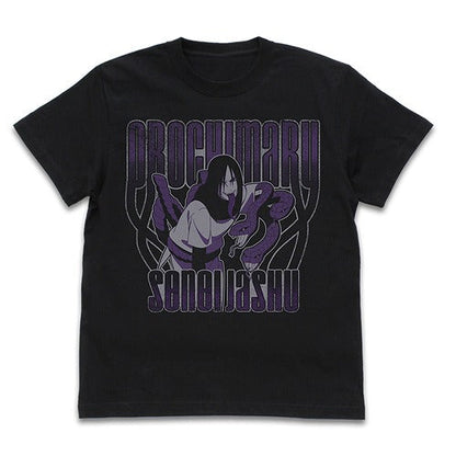 NARUTO-ナルト- 疾風伝 大蛇丸 潜影蛇手 Tシャツ BLACK S 【01/24頃入荷】