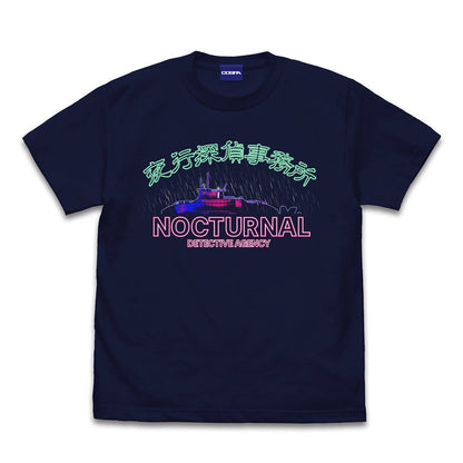 超探偵事件簿 レインコード 夜行探偵事務所 Tシャツ NAVY XL 【01/24頃入荷】