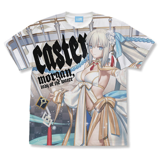 Fate/Grand Order キャスター/水妃モルガン フルグラフィックTシャツ 水妃ﾓﾙｶﾞﾝ ﾌﾙｸﾞﾗﾌｨｯｸTｼｬﾂ/WHITE M  【03/24頃入荷】