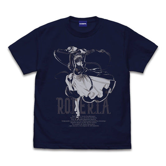 ブラック・ラグーン ラブレス家のロベルタ Tシャツ NAVY L 【01/24頃入荷】
