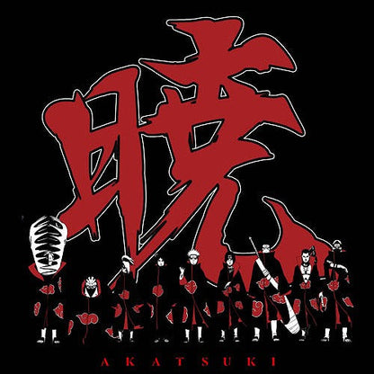 NARUTO-ナルト- 疾風伝 “暁” Tシャツ BLACK S 【01/24頃入荷】