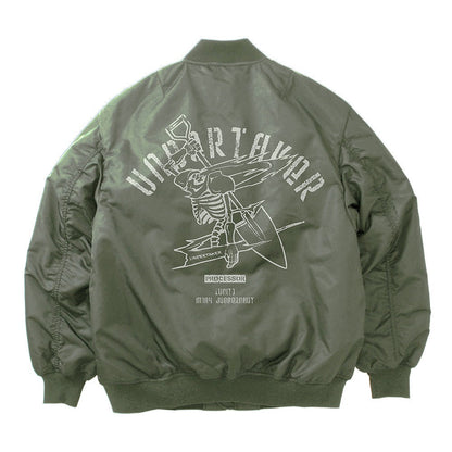 86―エイティシックス― 〈アンダーテイカー〉パーソナルマーク MA-1ジャケット MOSS L 【01/07頃入荷】