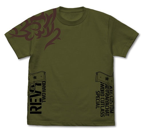ブラック・ラグーン ソードカトラス＆タトゥー Tシャツ MOSS L 【01/24頃入荷】
