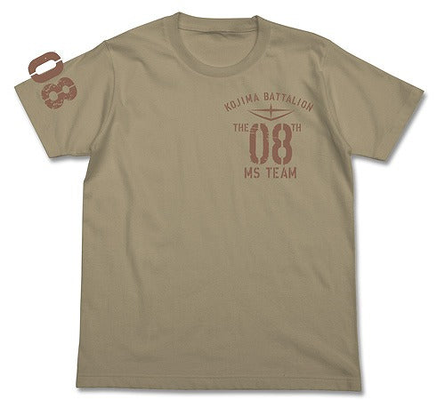 機動戦士ガンダム 第08MS小隊 第08MS小隊Tシャツ SAND KHAKI XL  【03/16頃入荷】