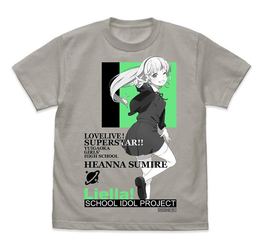 ラブライブ！スーパースター!! 平安名すみれ Tシャツ LIGHT GRAY M 【02/04頃入荷】
