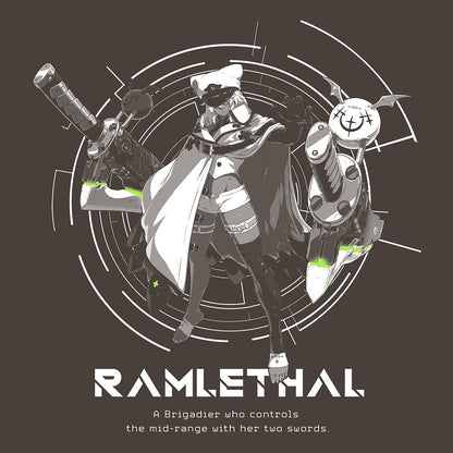 GUILTY GEAR -STRIVE- ラムレザル Tシャツ CHARCOAL M  【03/24頃入荷】