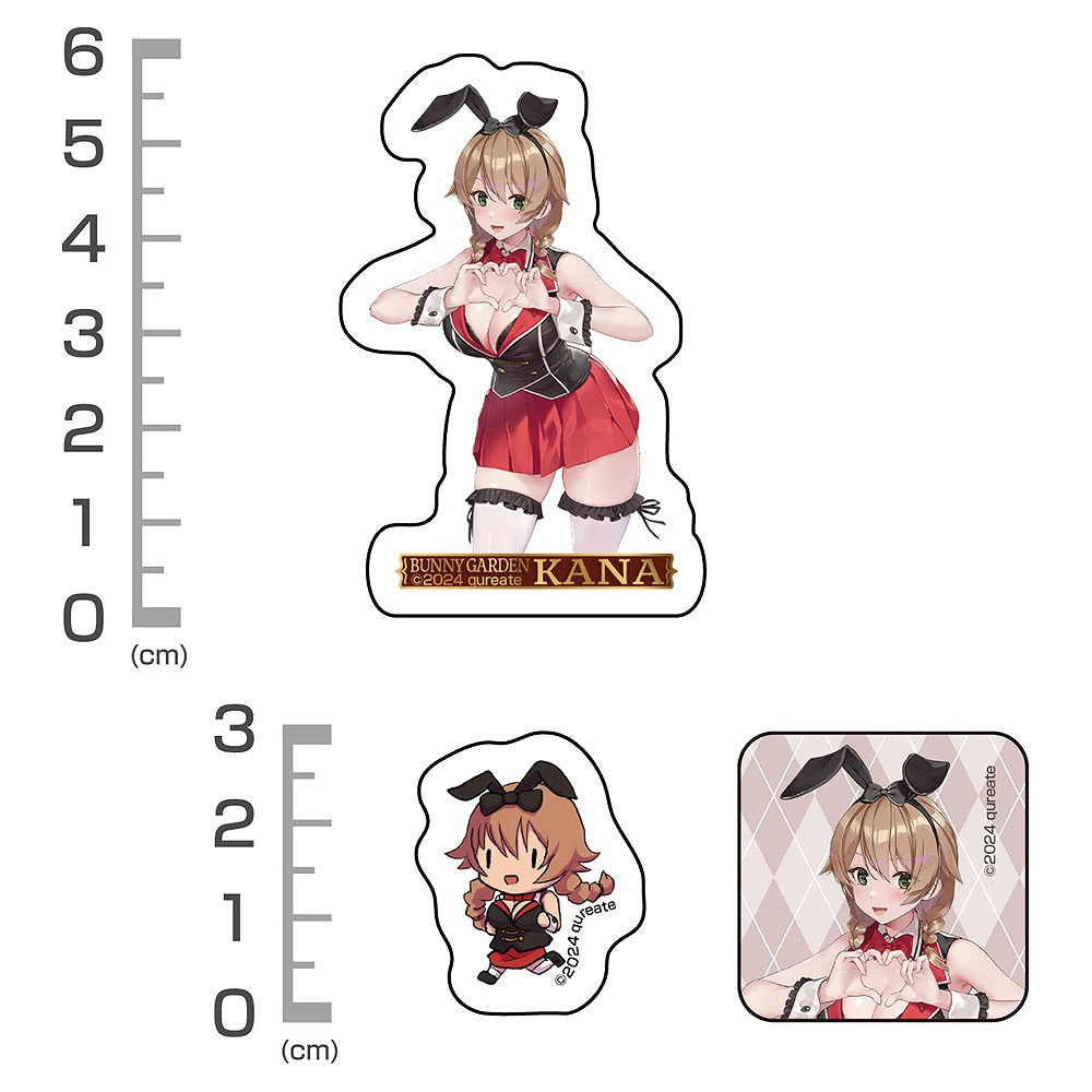 バニーガーデン 花奈 ミニステッカーセット 【02/16頃入荷】