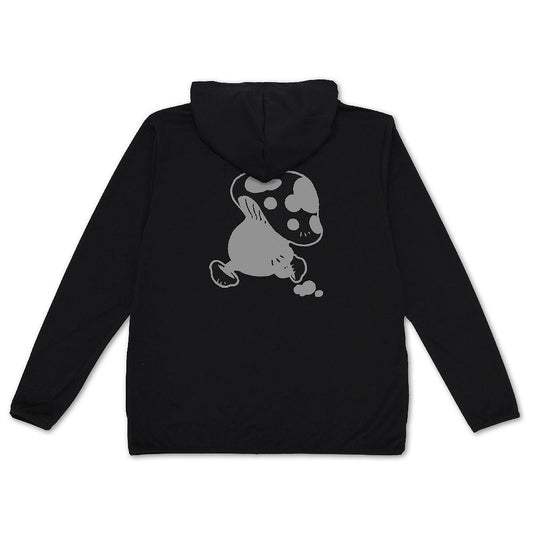 ダンジョン飯 歩き茸 薄手ドライパーカー BLACK XL 【12/24頃入荷】