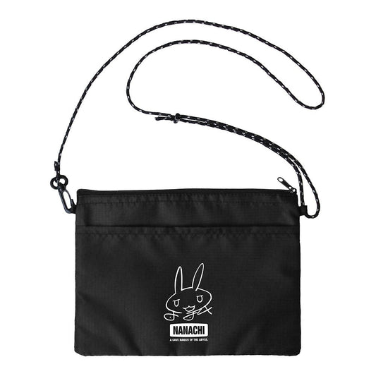 メイドインアビス 烈日の黄金郷 ナナチのサイン入り・探窟家用 テントクロスサコッシュ BLACK  【04/04頃入荷】