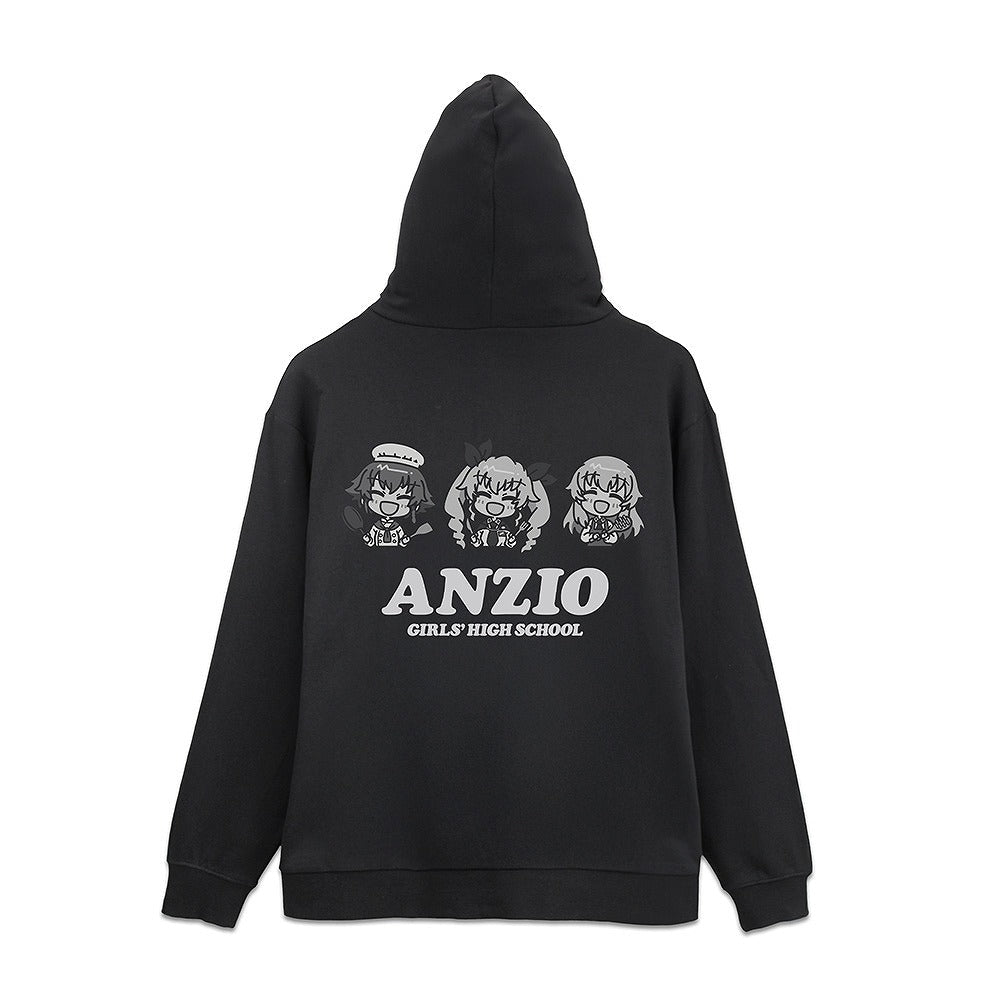 ガールズ＆パンツァー 最終章 アンツィオ高校 ジップパーカー MOSS L  【02/16頃入荷】