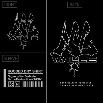 EVANGELION WILLE 薄手ドライパーカー BLACK L 【01/24頃入荷】