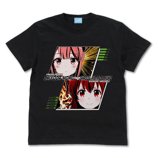まちカドまぞく 2丁目 まちカドまぞく 光vs闇 Tシャツ BLACK XL 【01/24頃入荷】