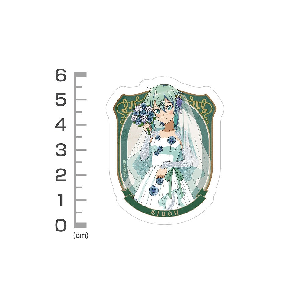 ソードアート・オンライン 描き下ろし シノン ミニステッカーセット ウェディングドレス.. 【03/24頃入荷】