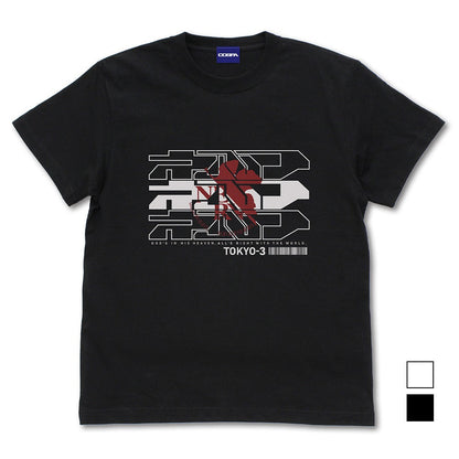 EVANGELION ネルフサイバーロゴ Tシャツ WHITE L 【01/24頃入荷】