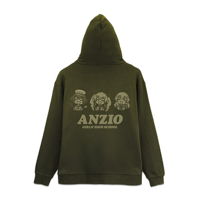 ガールズ＆パンツァー 最終章 アンツィオ高校 ジップパーカー MOSS M  【02/16頃入荷】