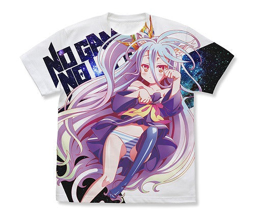 ノーゲーム・ノーライフ 「白」ねこみみVer. フルグラフィックTシャツ WHITE L 【01/24頃入荷】