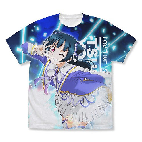 ラブライブ！サンシャイン!!The School Idol Movie Over the Rainbow 津島善子 フルグラフィックTシャツ Over the Rai.. WHITE M 【02/04頃入荷】