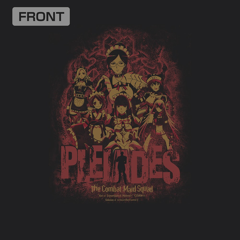 劇場版「オーバーロード」聖王国編 戦闘メイド隊《プレアデス》Tシャツ BLACK L  【03/16頃入荷】