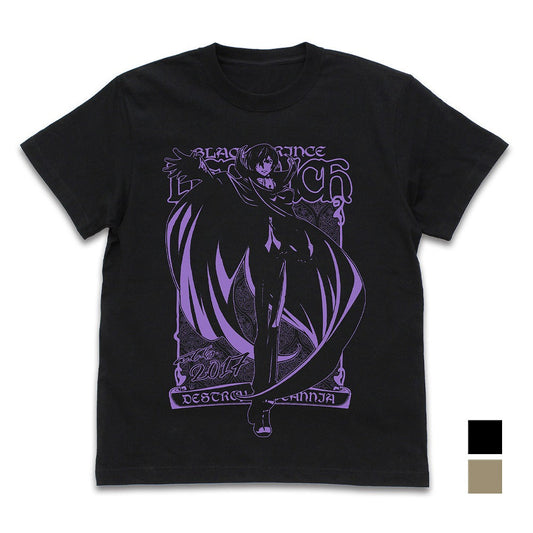 コードギアス 反逆のルルーシュ ルルーシュ Tシャツ BLACK S  【03/24頃入荷】