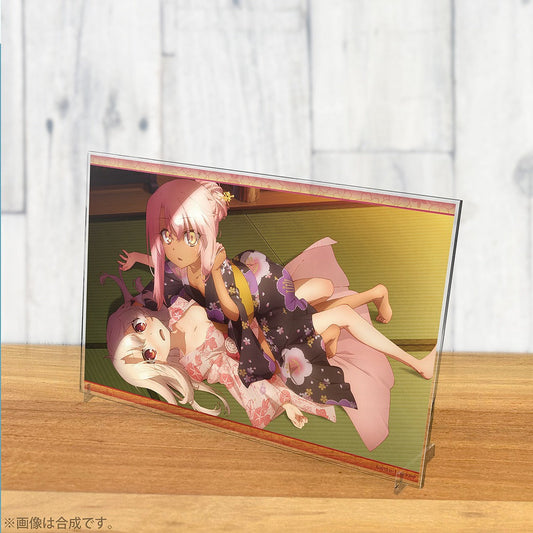 Fate/kaleid liner プリズマ☆イリヤ ツヴァイ ヘルツ！ イリヤとクロエ 浴衣で魔力供給 アクリルアートスタンド 【01/24頃入荷】