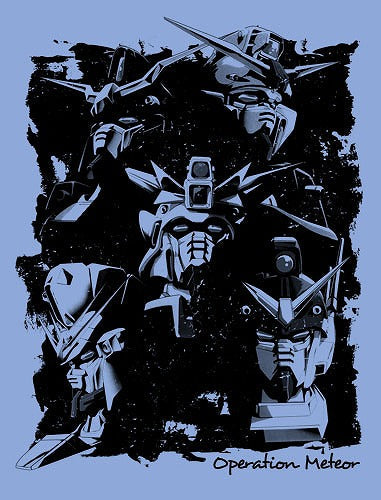 新機動戦記ガンダムW オペレーションメテオ MS Tシャツ  WHITE XL 【02/04頃入荷】