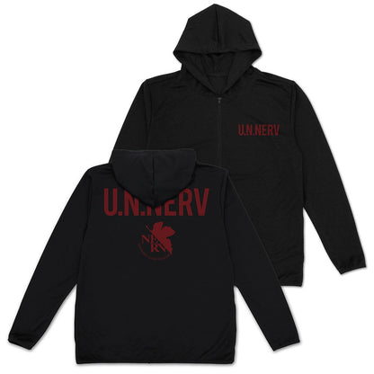 EVANGELION U.N.NERV 薄手ドライパーカー BLACK XL 【01/24頃入荷】
