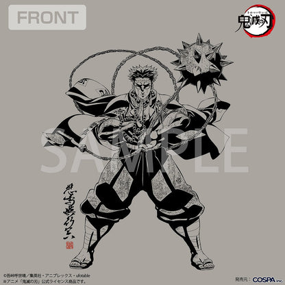 アニメ「鬼滅の刃」 悲鳴嶼行冥 岩の呼吸 Tシャツ LIGHT GRAY L  【04/24頃入荷】