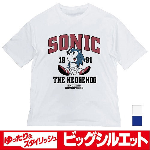 ソニック・ザ・ヘッジホッグ クラシックソニック ビッグシルエットTシャツ WHITE L 【01/24頃入荷】