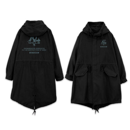 EVANGELION WILLE＆AAA Wunder M-51ジャケット BLACK XL 【01/24頃入荷】