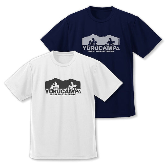 『ゆるキャン△ SEASON３』 リン・綾乃ツーリング ドライTシャツ WHITE XL 【01/24頃入荷】
