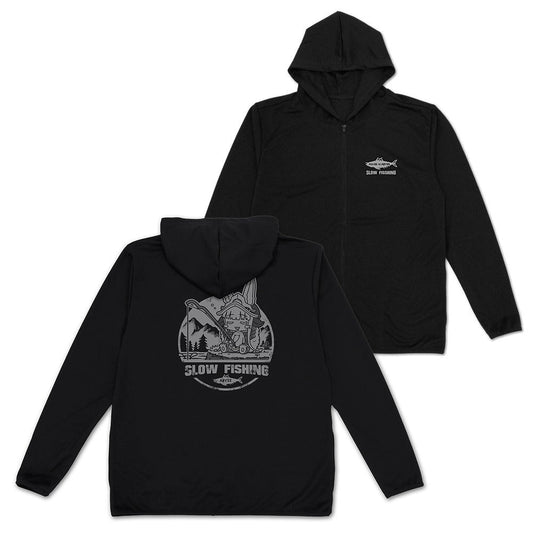 メイドインアビス 烈日の黄金郷 釣りするナナチ 薄手ドライパーカー BLACK XL  【04/04頃入荷】