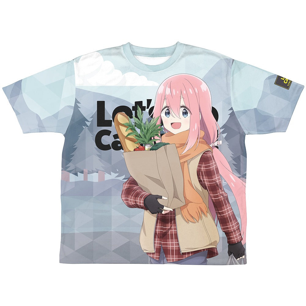 『ゆるキャン△ SEASON３』 描き下ろし 各務原なでしこ 両面フルグラフィックTシャツ ゼ.. XL  【03/24頃入荷】