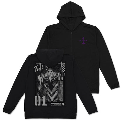 EVANGELION エヴァ初号機 薄手ドライパーカー GRAY L 【01/24頃入荷】
