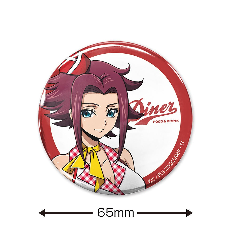 コードギアス 奪還のロゼ 描き下ろし 紅月カレン 65mm缶バッジ アメリカンダイナー.. 【03/24頃入荷】