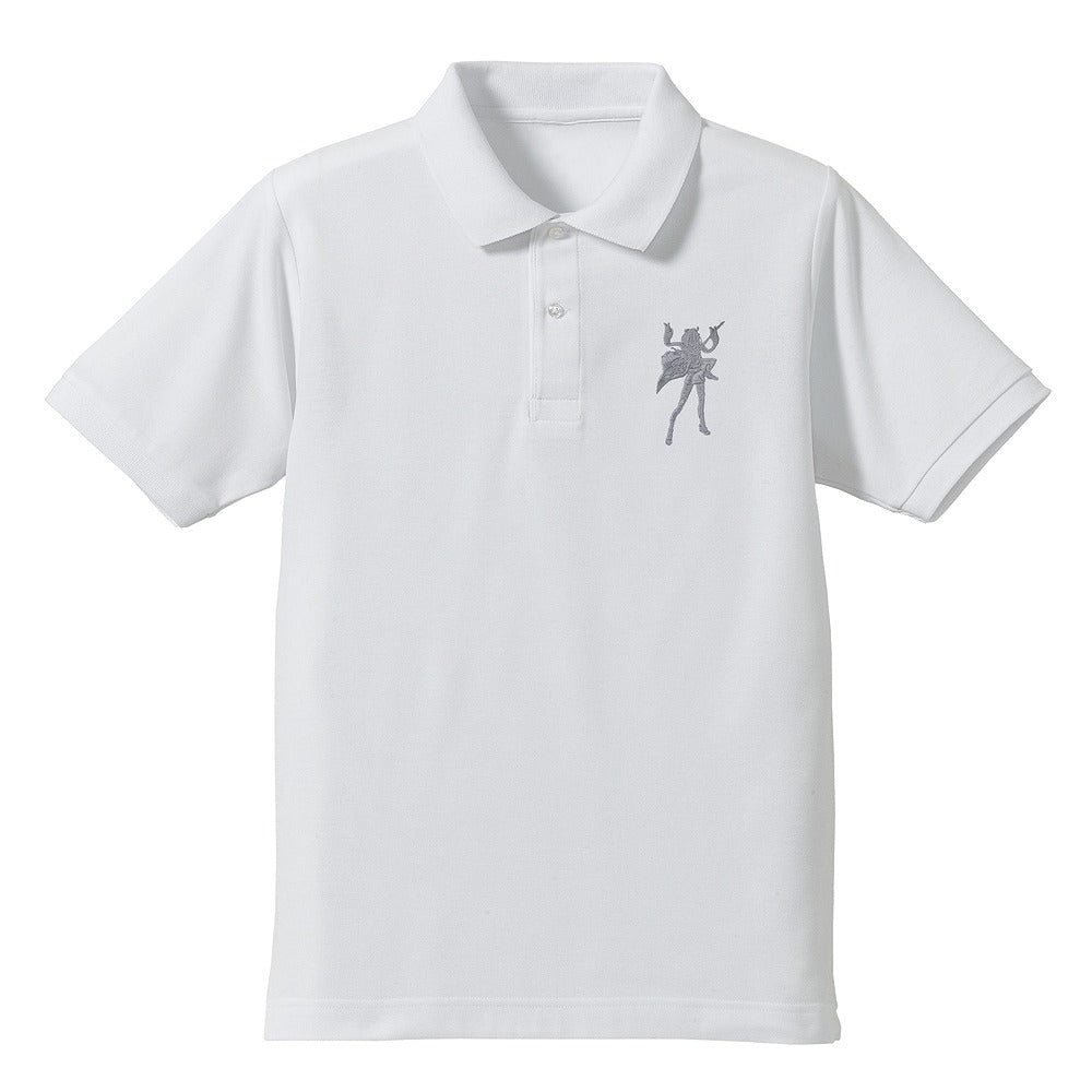 Fate/Grand Order セイバー/沖田総司シルエット 刺繍ポロシャツ 沖田総司ｼﾙｴｯﾄ 刺繍ﾎﾟﾛｼｬﾂ/WHITE L  【03/24頃入荷】