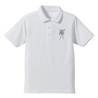 Fate/Grand Order セイバー/沖田総司シルエット 刺繍ポロシャツ 沖田総司ｼﾙｴｯﾄ 刺繍ﾎﾟﾛｼｬﾂ/WHITE L  【03/24頃入荷】